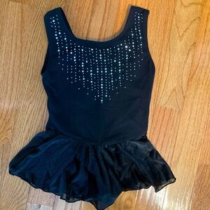 Cat & Jack Black Sparkle Kids Dance Leotard